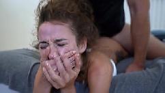 She screams and shouts while cumming her brains out